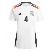 Nemecko Jonathan Tah #4 Domáci Ženy futbalový dres ME 2024 Krátky Rukáv